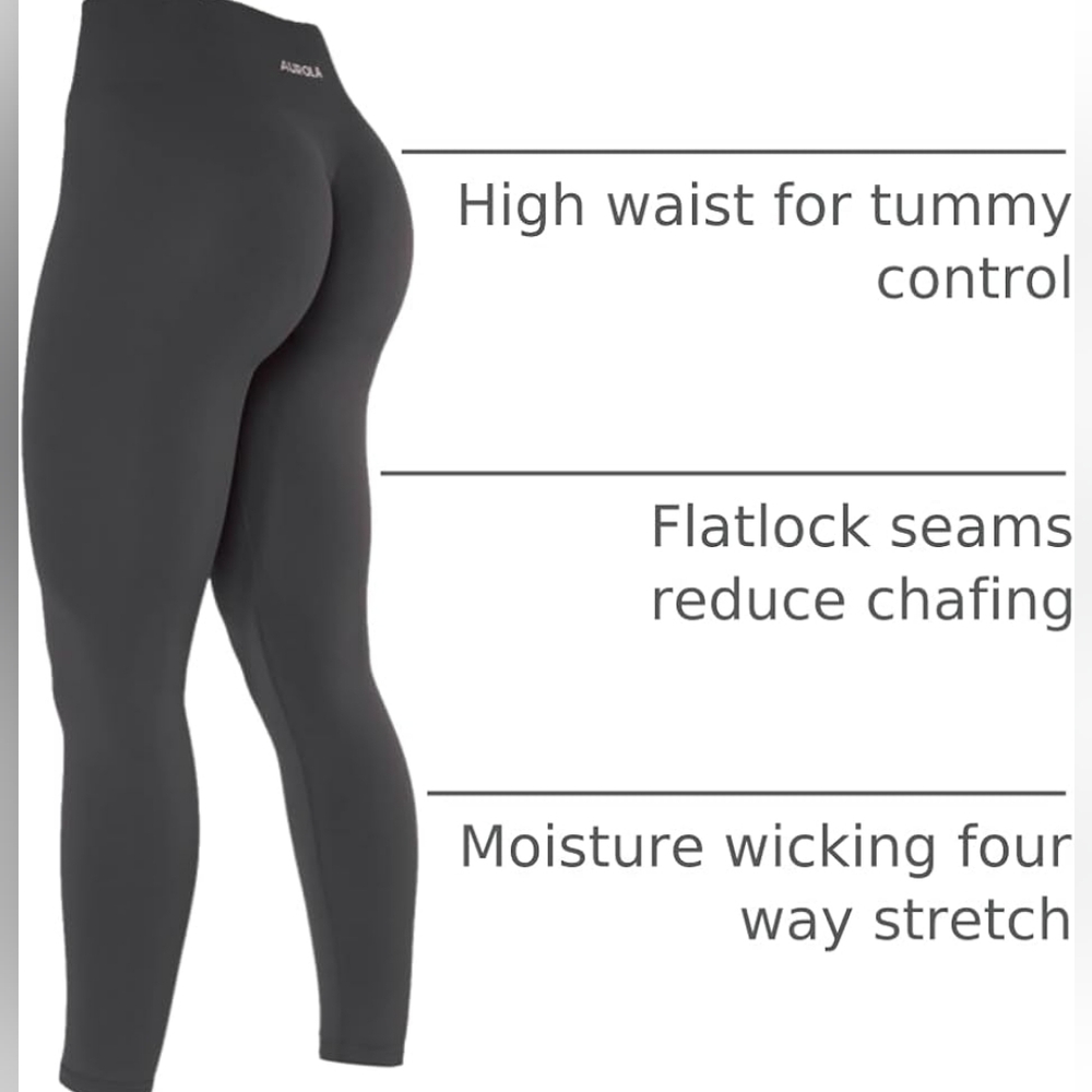 Aurola Yoga Charcoal High Waist Leggings
